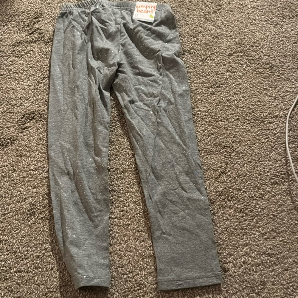 Glittery size 5 jumping bean pants